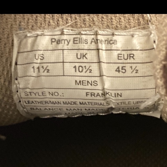 Perry Ellis America Mens Shoes Fashion Sneakers Franklin Leather Brown Sz 11.5 - Picture 2 of 8